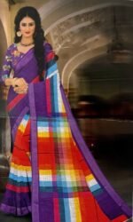 RAINBOW-LINEN SAREE - Image 3