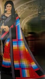RAINBOW-LINEN SAREE - Image 3