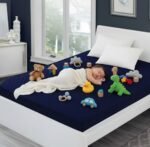 100% Waterproof Premium Cotton Feel Mattress Protector King Size 78x72 Inch|Ultra Soft Breathable & Fitted Bed Protector Terry Cover Double Bed - Image 2