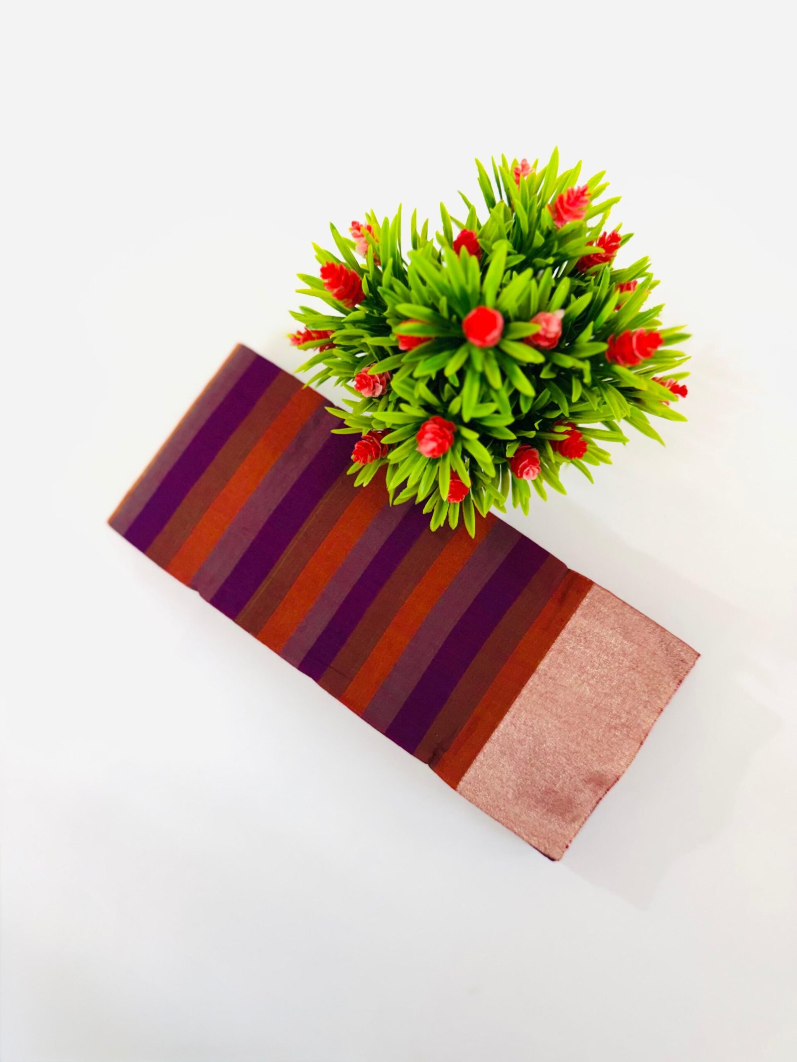 PAT001 I (3) Cotton Saree - Image 1