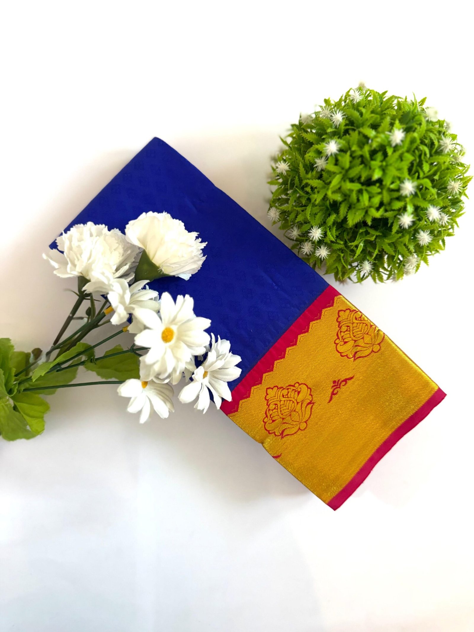 PAT002G (3) Silk Blend Saree - Image 1