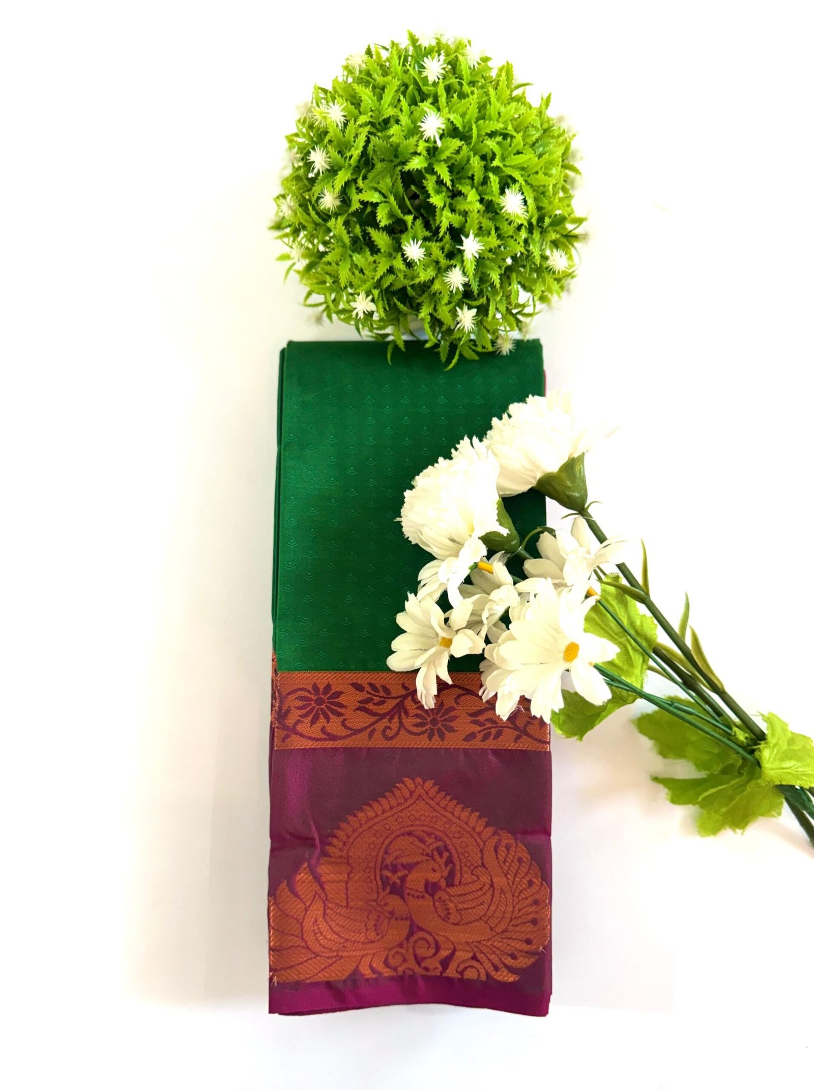 PAT002H (1) Silk Blend Saree - Image 1