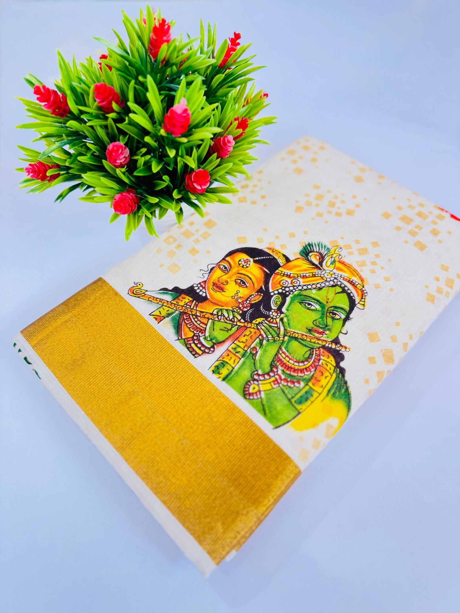 SF003B Kerala Handloom Saree - Image 1