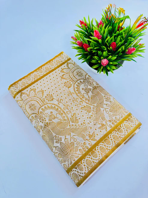 WhatsApp_Image_2025-09-22_at_14.49.03_59a1df90 Kerala Kasavu Border Set Saree - Image 1
