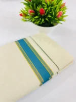 Kerala Handloom Double Mundu - Image 4