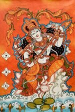 Mural painting of Goddess Saraswati