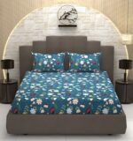 Bliss Double  Size Printed Bedsheet with 2 Pillow Covers 90”x100” inch’s - Image 3