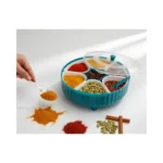 360° Rotating Masala Box for Kitchen | 7 Section Spice Container - Image 4