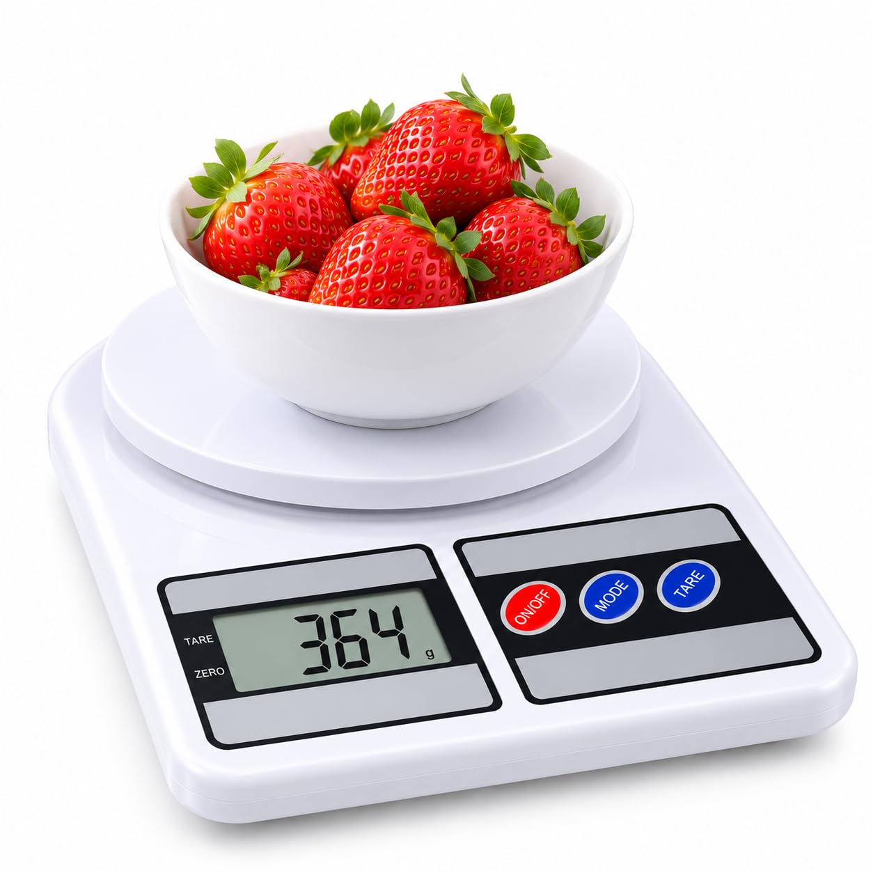 Weighing Scale Machine For Kitchen SF 400, Weigh Upto 10Kg, Battery Operated with Tare Function For Home Use Only - Image 1